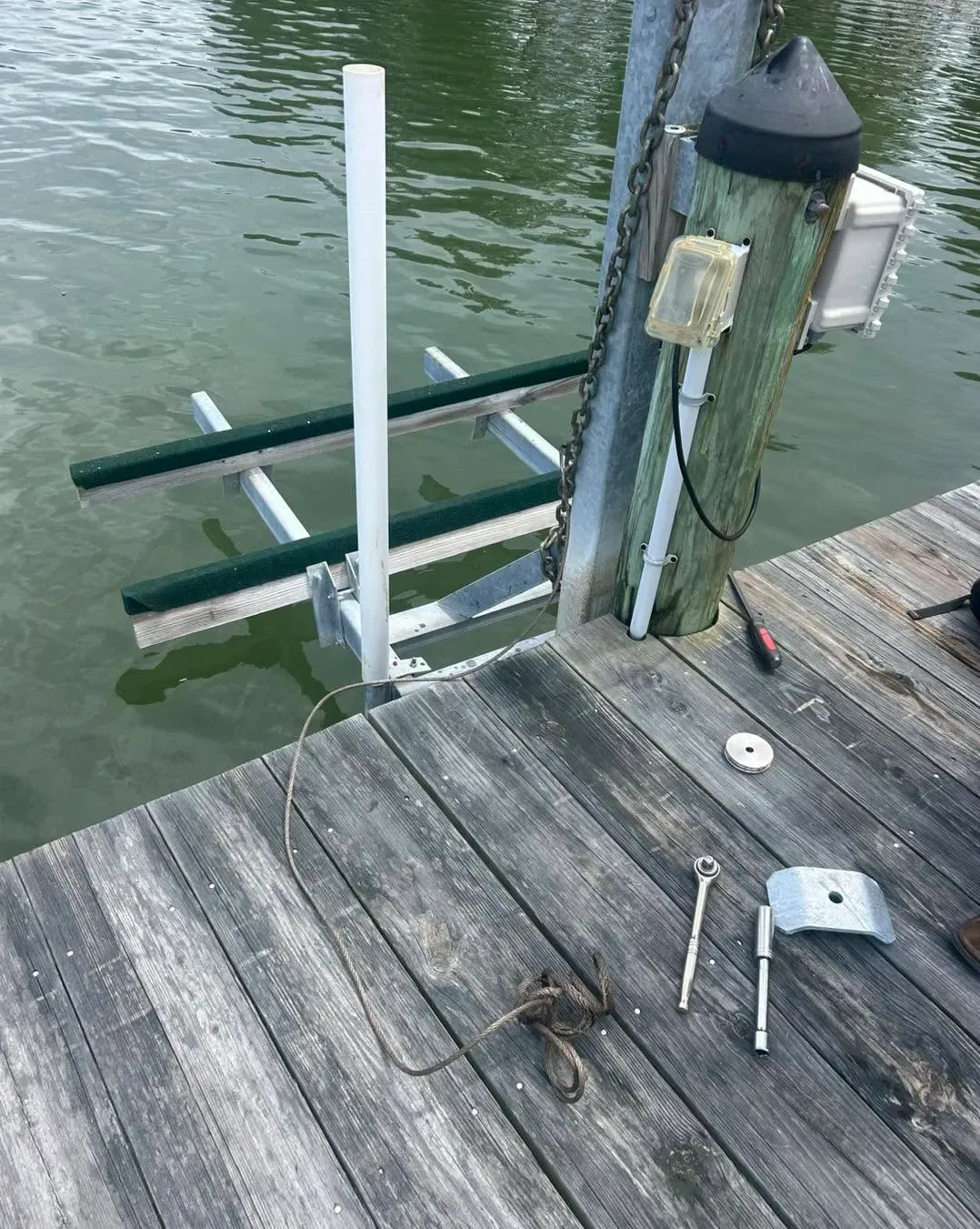 PWC lift with new bunks